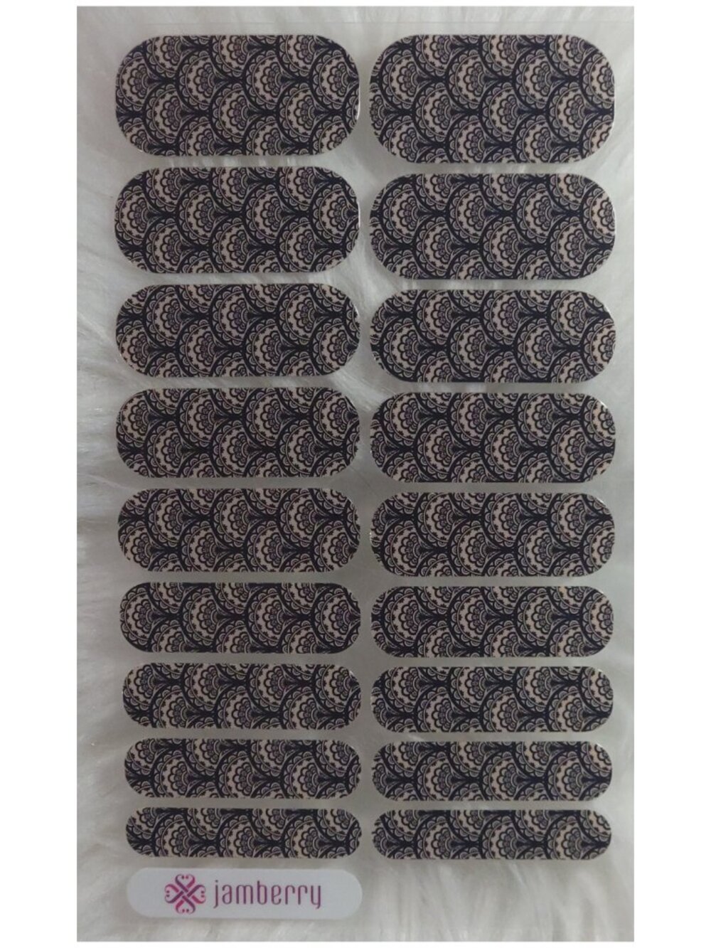 Jamberry Nail Wraps, Victorian Lace, Full Sheet